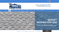 Desktop Screenshot of millersroofing.net